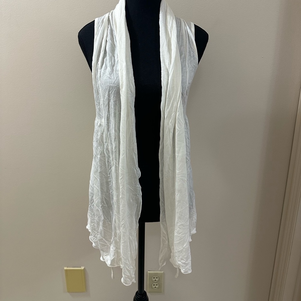 [2 for $15] Jacob Lingerie white lace back cover up
